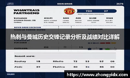 热刺与曼城历史交锋记录分析及战绩对比详解